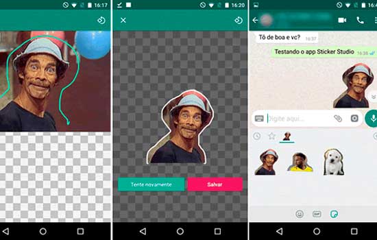 criar figurinha do WhatsApp