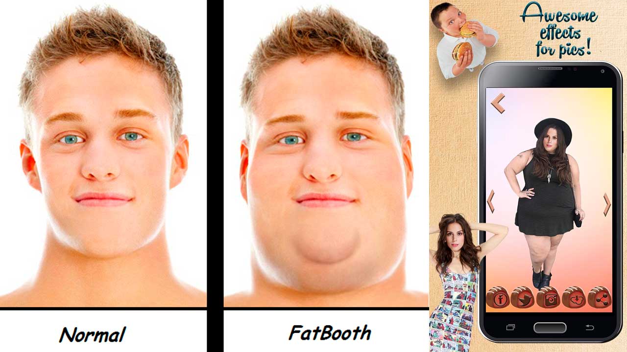 engordar pessoas nas fotos