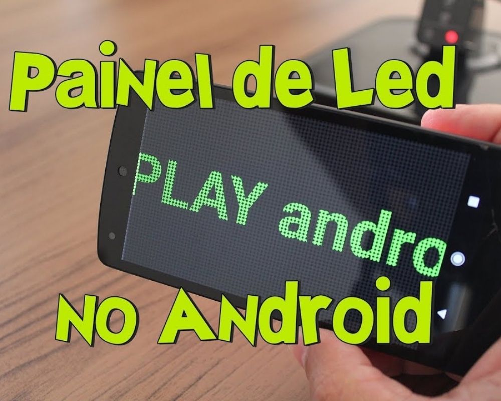 Aplicativo de letreiro digital para celular