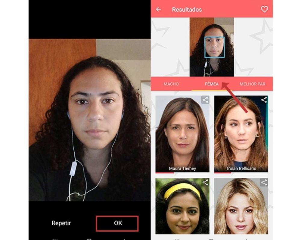 Qual famoso você se parece